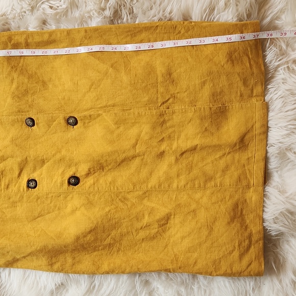 Topshop NWOT linen pinafore dress -size 6 - Picture 9 of 12